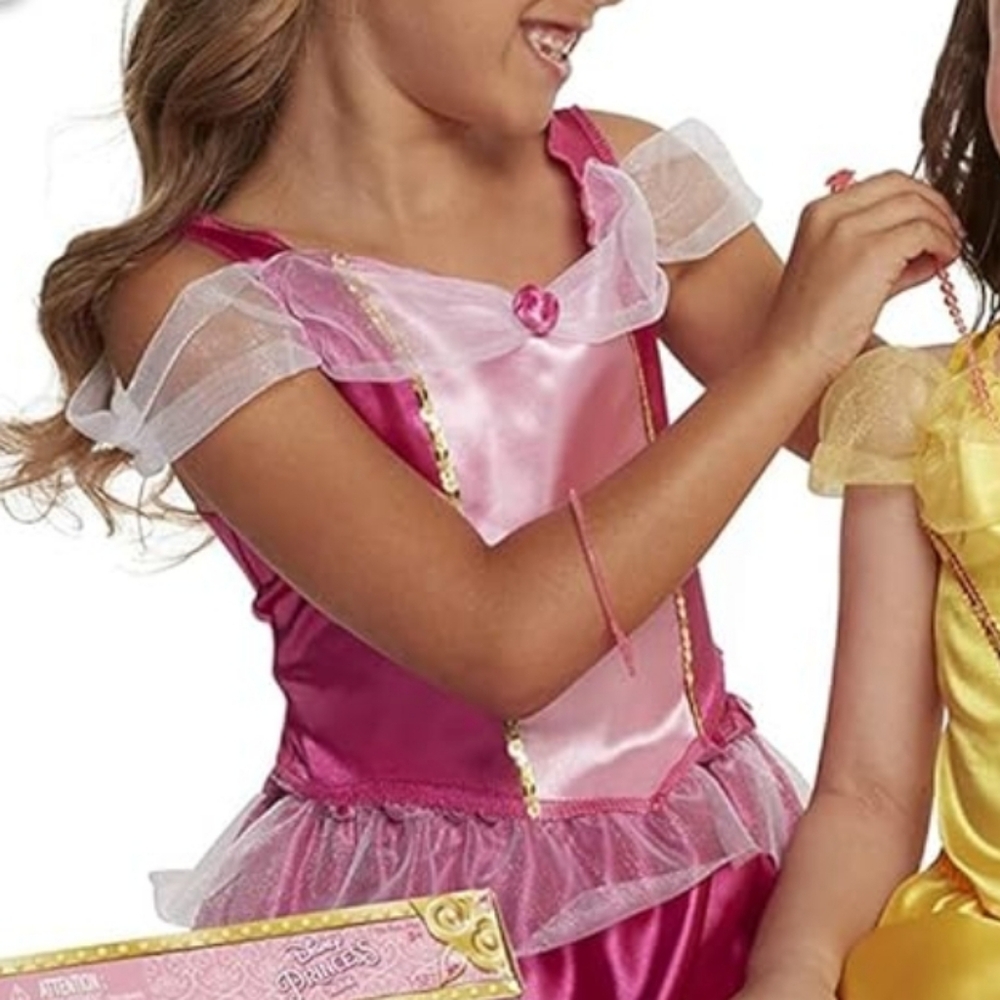 DISNEY Princess Sleeping Beauty 2pc Dress Up a Aurora Girl Costume Halloween NWT - Picture 6 of 11
